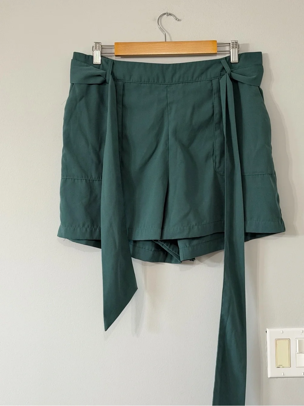 A New Day Teal Tie-Waist Shorts – Size XL